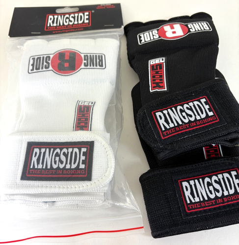 NEW Ringside QUICK WRAP Gel Shock MMA Boxing HAND WRAPS gloves mens L/XL white - Picture 3 of 3