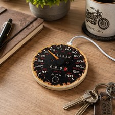 Peugeot 205 GTI 15W Bamboo Wireless Charger & Gift Bag Speedometer Gift