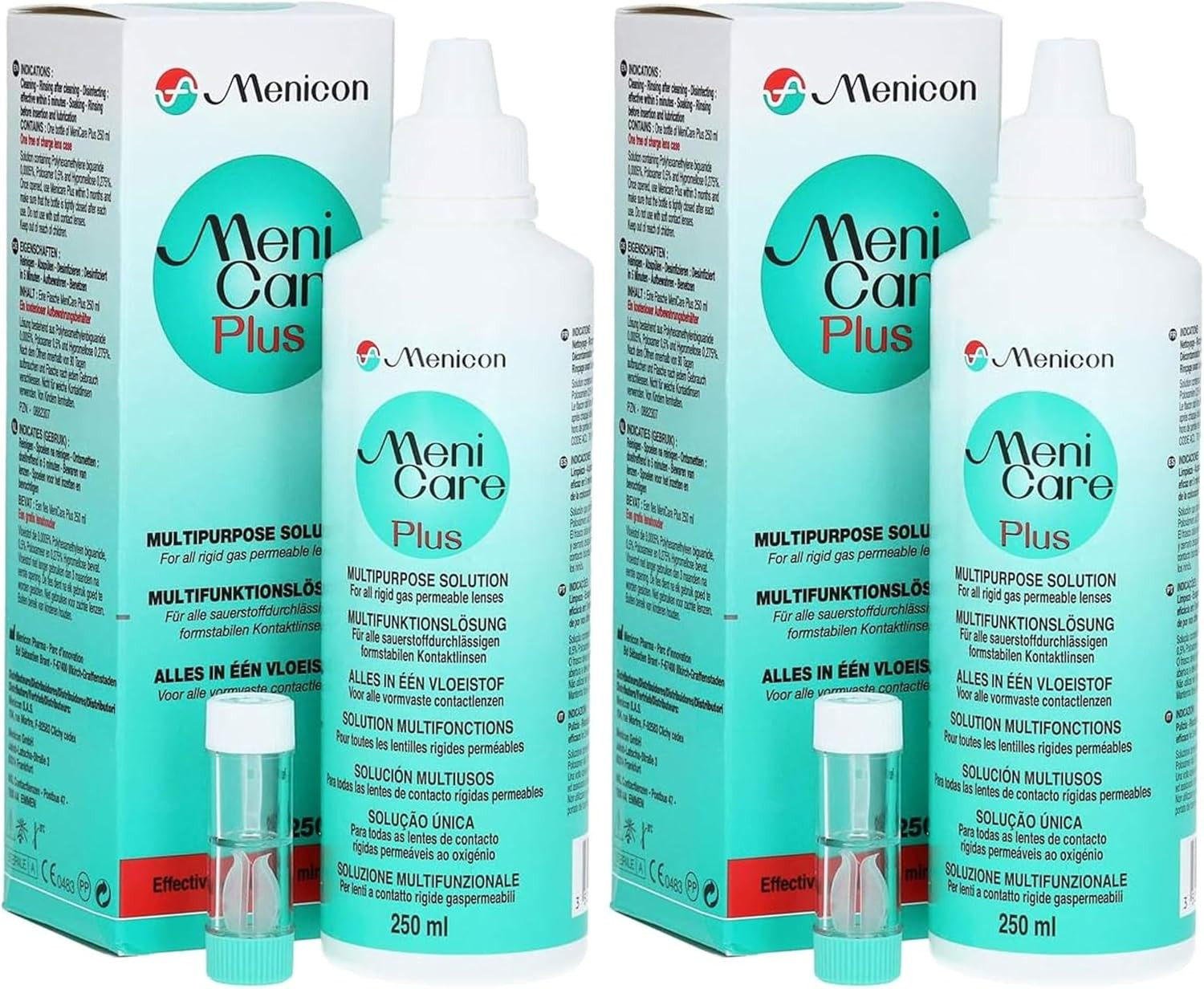 Soluzione Meni Cura Più 250ml Doppia Confezione - Menicon Originale