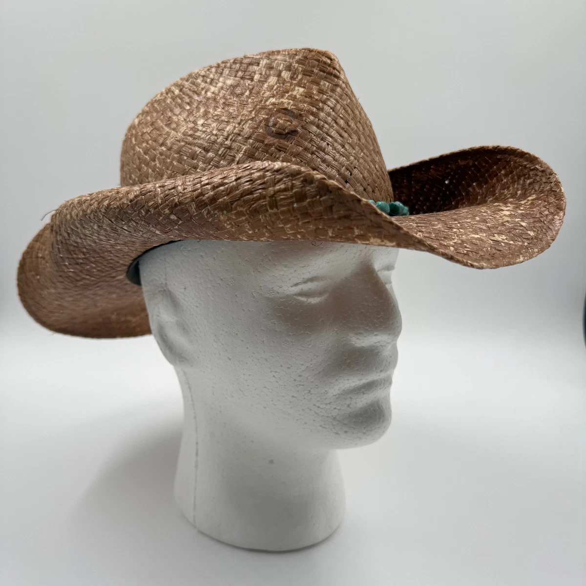 Las mejores ofertas en Sombrero de vaquero Paja Azul para  display picture 3