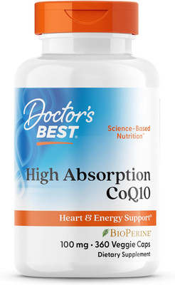 High Absorption Coq10 with Bioperine Supplement - Coenzyme Q10 Caps for Heart He