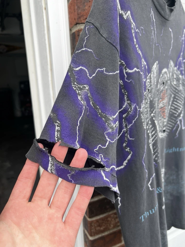 复古 90 年代 Harley 褪色鞭打闪电杯 — 第 2/4 张图片