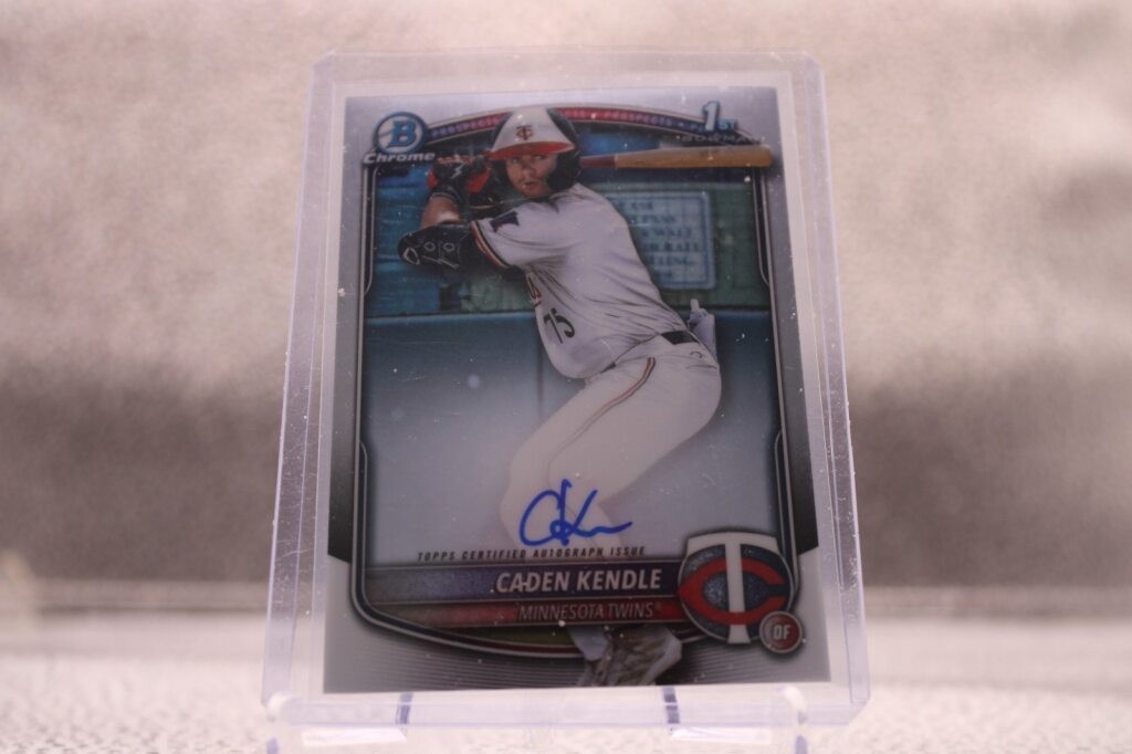 Caden Kendle 2025 Bowman Chrome 1st Bowman Auto Minnesota Twins