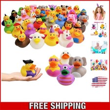 Cute Rubber Duck Toy Set: 10 Colorful Duckies for Bath-Time Fun Gifts