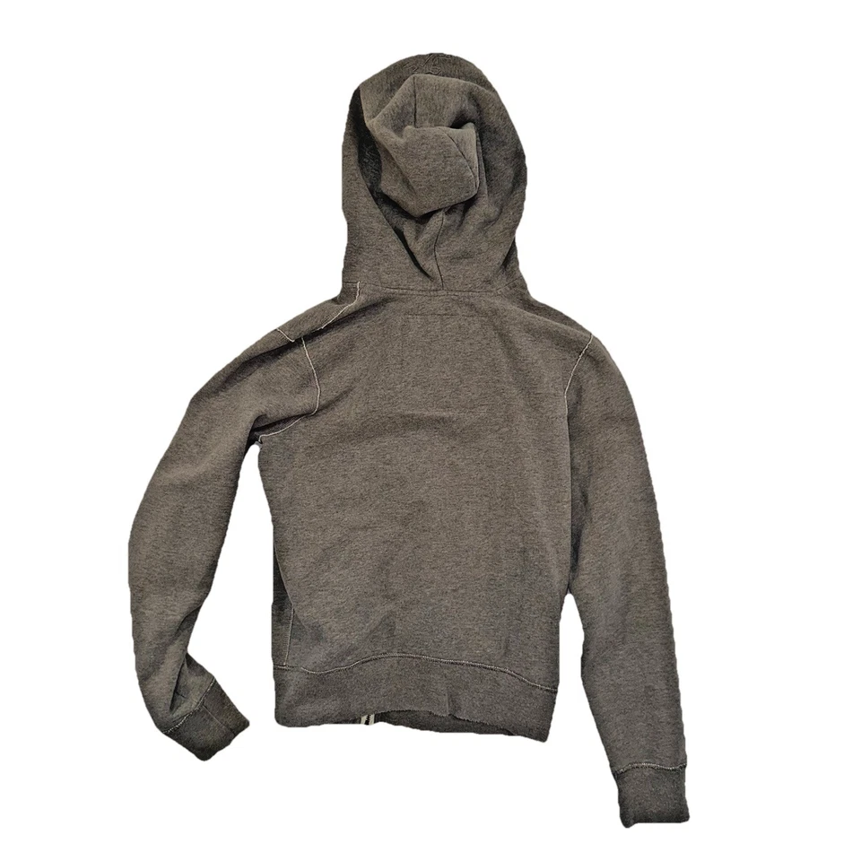 Sudadera con Capucha Hollister Para Hombre M Gris Cremallera Completa Envejecida Academia Heritage Y2K HCO Foto 2 de 4