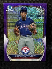 Sebastian Walcott /299 Purple Mojo 2023 Bowman Chrome 1st Mega Box #BCP-189