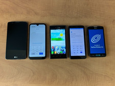 MIXED LOT ANDROID PHONES LG ETC  5 PHONES