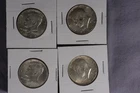 Lot Of 4 - 1964 Kennedy  Half Dollar - 90% Silver Coins