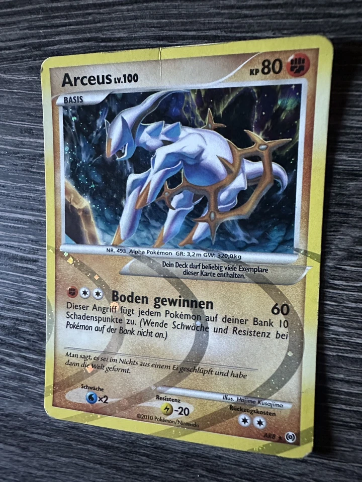 9x Pokémon Platin: Arceus Lv. 100 Holo Set (AR1 - AR9) 2010 - Deutsch  - Bild 4 von 4