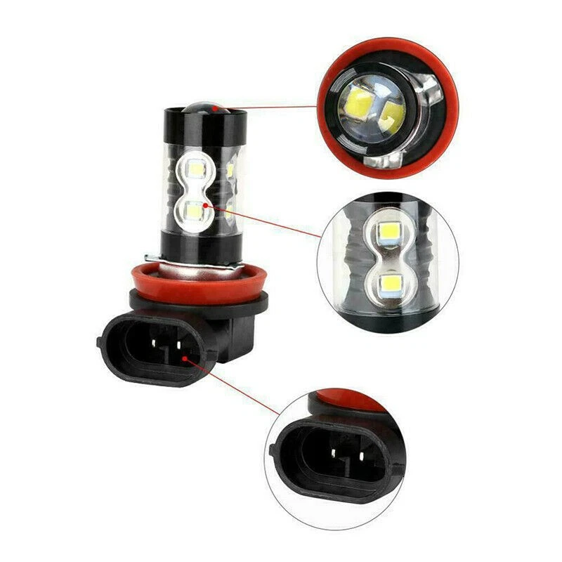 Kits de 6 faros LED 6000K + faros antiniebla para Mercedes-Benz E350 E320 E550 Foto 3 de 4