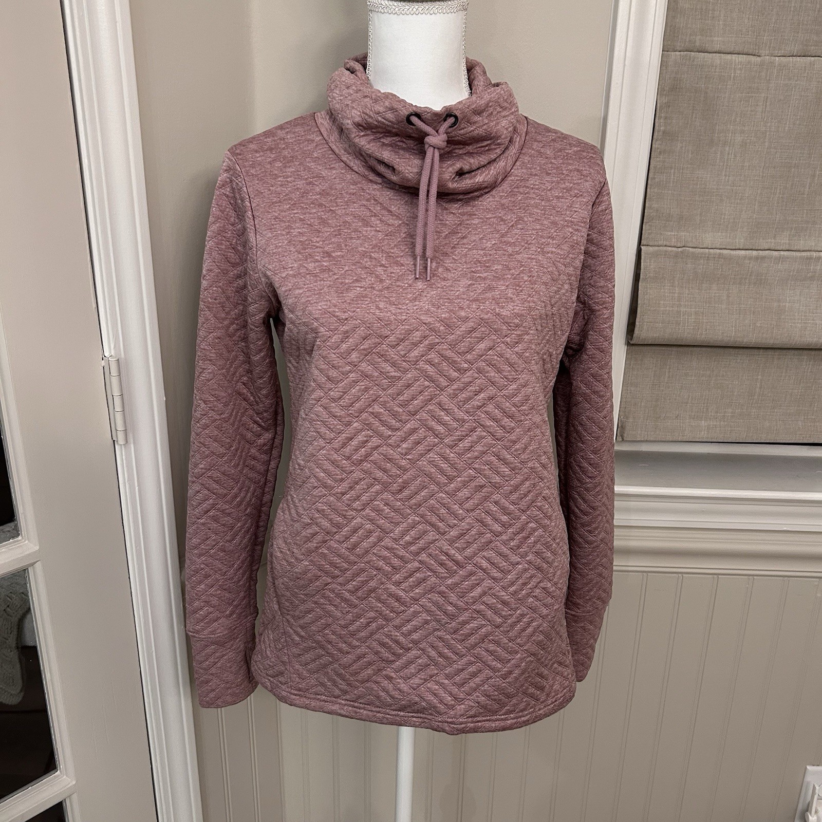 sporty camping hiking sweatshirt RBX womens S Pink quilted outdoors layering