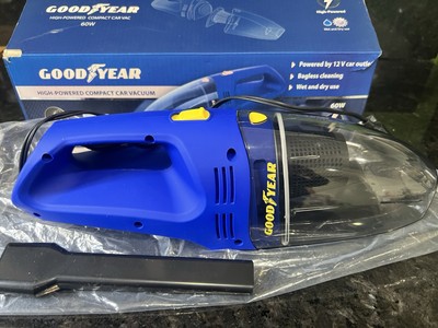 Good Year High Powered Compact Car Vacuum 12v DC Wet & Dry Use Bagless Cleaning
