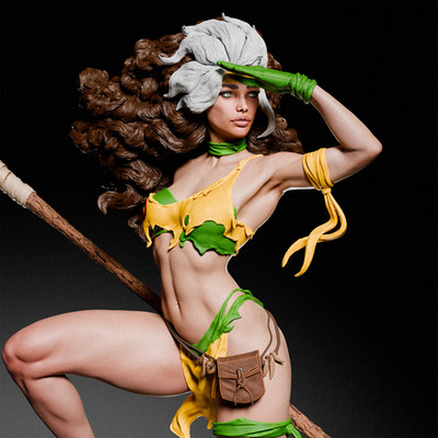 Rogue Savage Lands - unbemalter Modellbausatz - 3D gedruckte Resin Figur - Maßstab 1:6