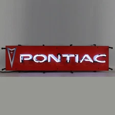 Neon Sign Pontiac arrowhead GM G6 G8 GTO Garage wall lamp light 32" real Glass