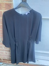 Warehouse Black Ladies Wide Sleeved  Dress Size 12.
