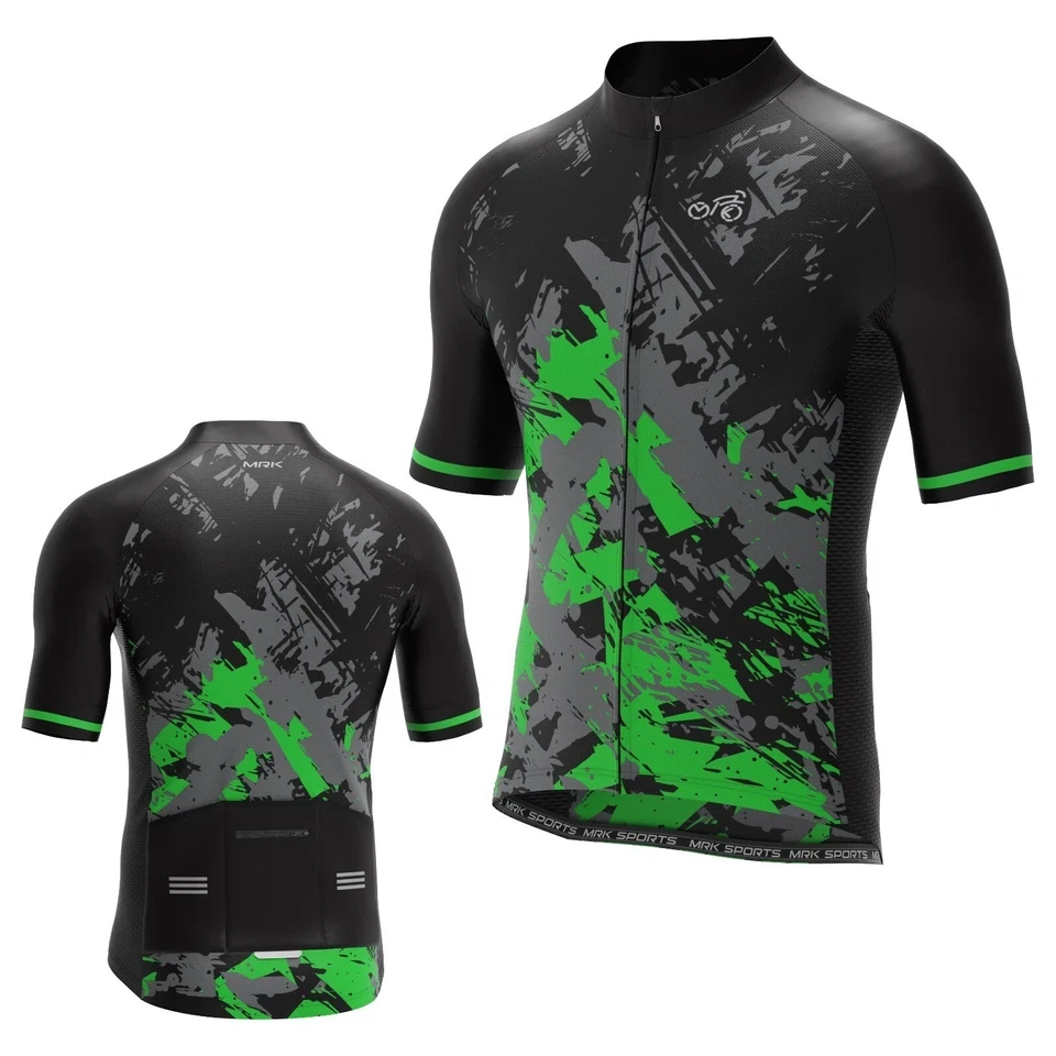 Men's Cycling Jersey Half Sleeve + Free Men Cycling Gloves Half Finger Set - Image 2 of 4