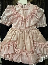 Vintage Toddler Girl  s Pageant Dress Size 3T BEAUTIFUL 