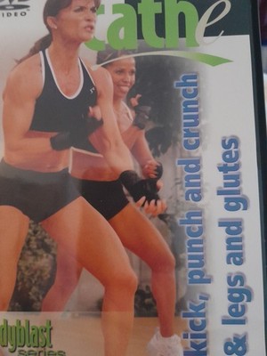 Cathe Friedrich Kick Punch and Crunch & Legs and Glutes DVD