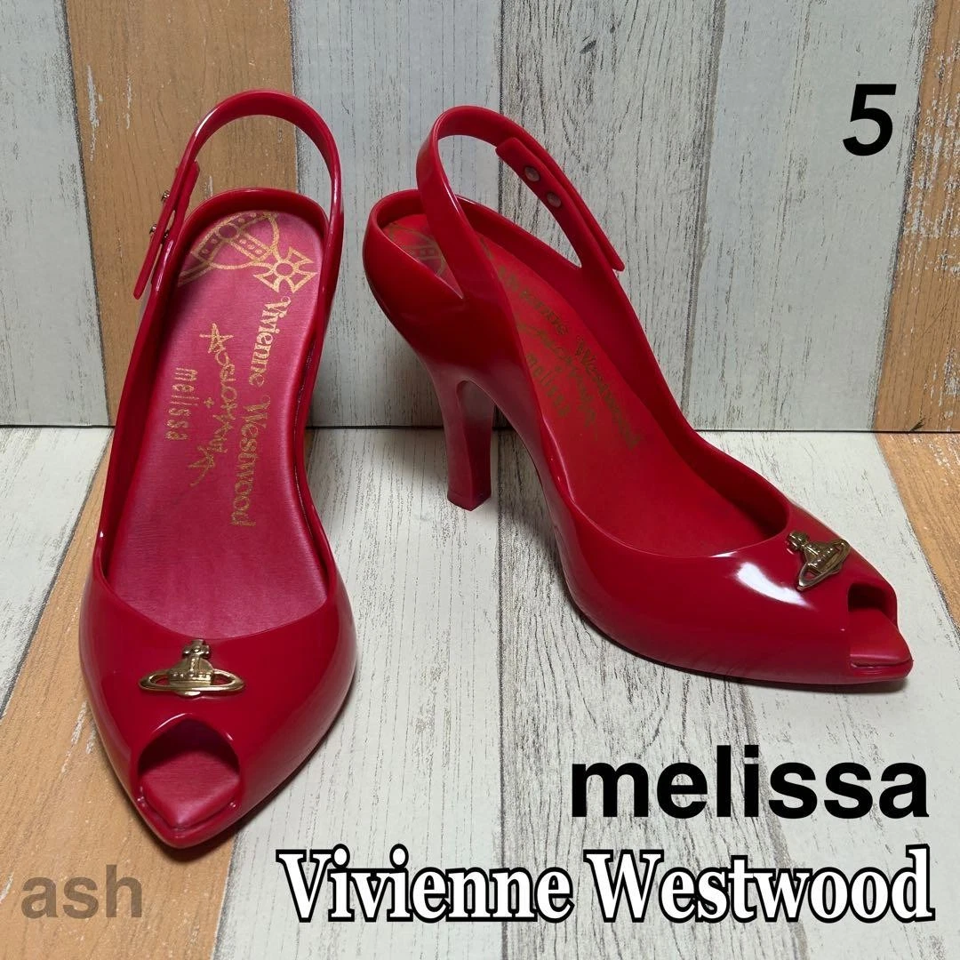 お値下げ❗️メリッサ VivienneWestwoodハート パンプス メリッサ×ヴィヴィアン アングロマニア コラボ ハート ラバーパンプス