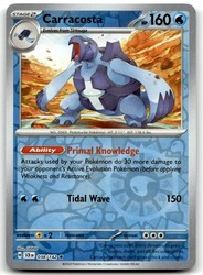 Carracosta 038/142 Reverse Holo Stellar Crown Pokemon