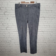 Tommy Hilfiger Blue Mid Rise Tapered Leg Pants Size 10 33x29.5 