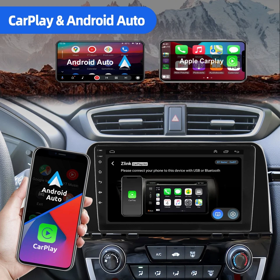 Radio estéreo de coche GPS navegación 2+32 GB para Honda CR-V CRV 2017-2021 Carplay Android 15 Foto 3 de 4