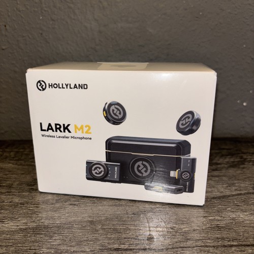 Hollyland LARK M2 2.4GHz 2-Person Wireless Combo Version Lav Mic System,Charcoal