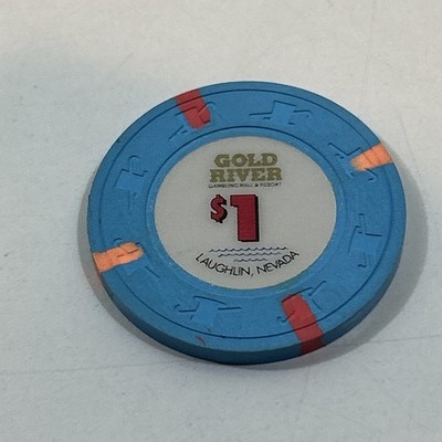 Gold River Casino Hotel Laughlin Nevada $1 Chip H&C SCV 1991