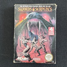 Nintendo NES game BOXED Swords and Serpents