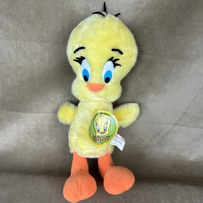 Vintage 1971 TWEETY BIRD Plush 15'' Mighty Star KOREA Warner Bros +All Tags