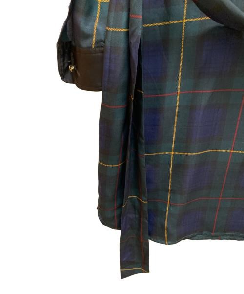 Lauren Ralph Lauren Green & Blue Wool Blend Long Sleeve Dress XS Used thumbnail 3