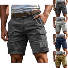 Mode Herren Cargo Sommer Shorts Sweat kurze Hose Short Bermuda Casual Pants
