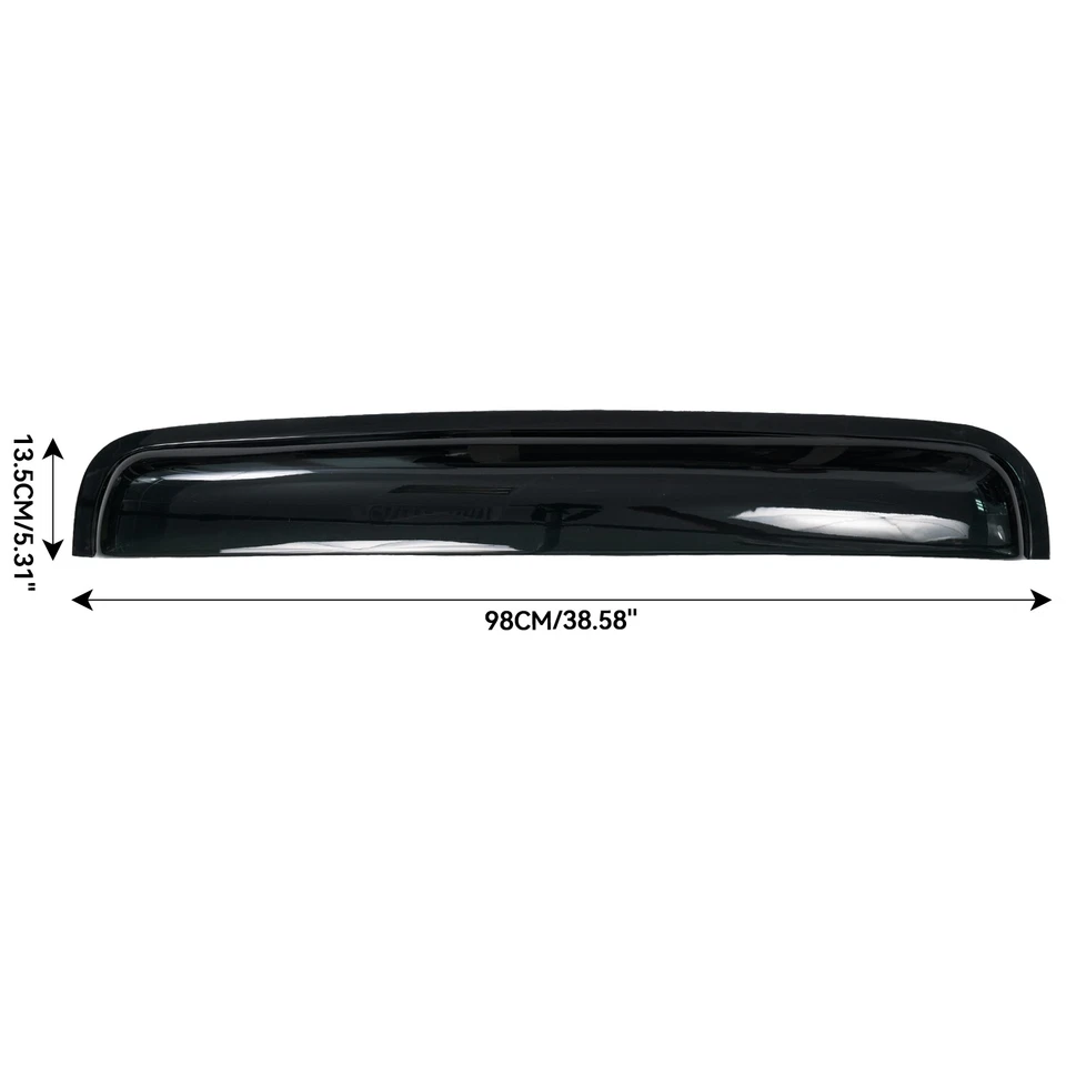 38.5in Sun/Moon Roof Top Window Sunroof Visor Vent Rain/Wind Deflector Auto Dark Foto 2 de 4