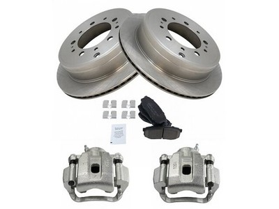 Rear TRQ Brake Pad Rotor and Caliper Set fits Toyota Tundra 2007-2015 63HFNF