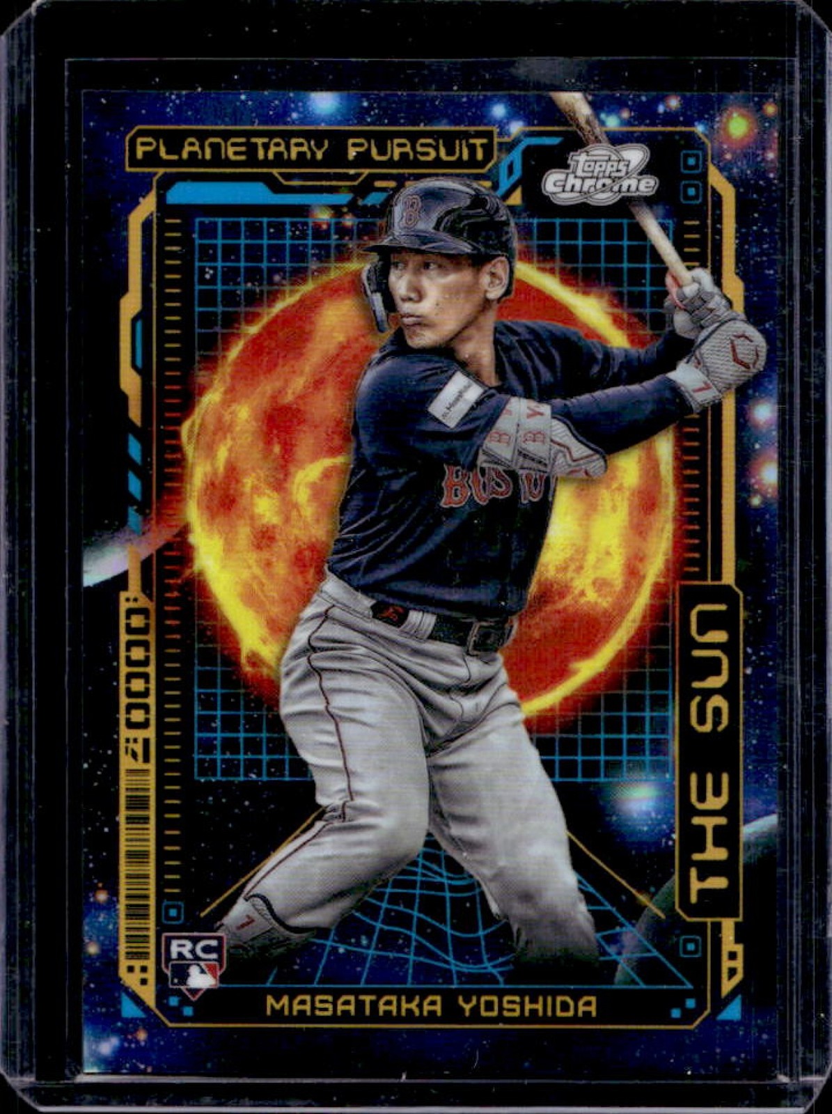 2023 Topps Cosmic Chrome Masataka Yoshida Planetary Pursuit RC Sun Rookie #PPS-3