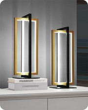 LED Table Lamp 3 Color Temperatures Nightstand Lamp 750LM Dimmable Bedside 2PC