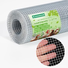 16'' x 20' Hardware Cloth 1/4 inch 23 Gauge Hot-dip Galvanized After Welding ...