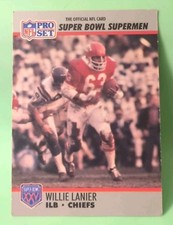 1990 Pro Set Super Bowl XXV Silver Anniversary - Willie Lanier #91 - KC Chiefs 