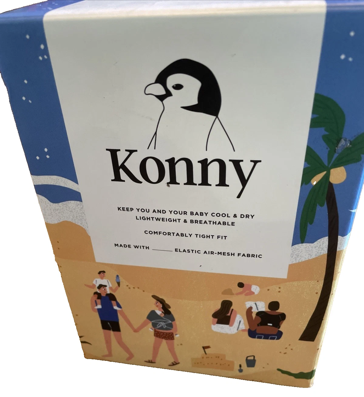 Konny Baby Carrier Wrap "Summer" Mesh Sling for Newborn Infant Size 2 XL Gray
Opens in a new window