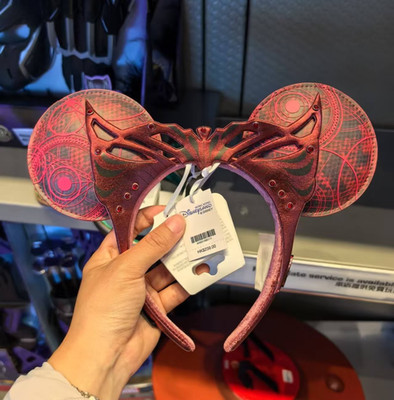2025 Loungefly Disney.Parks Wanda Scarlet Witch Minnie Ears Marvel Headband