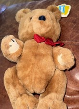 Dakin Brown Teddy Bear Jointed 11" Plush Stuffed Animal Toy Vintage 1981 80s