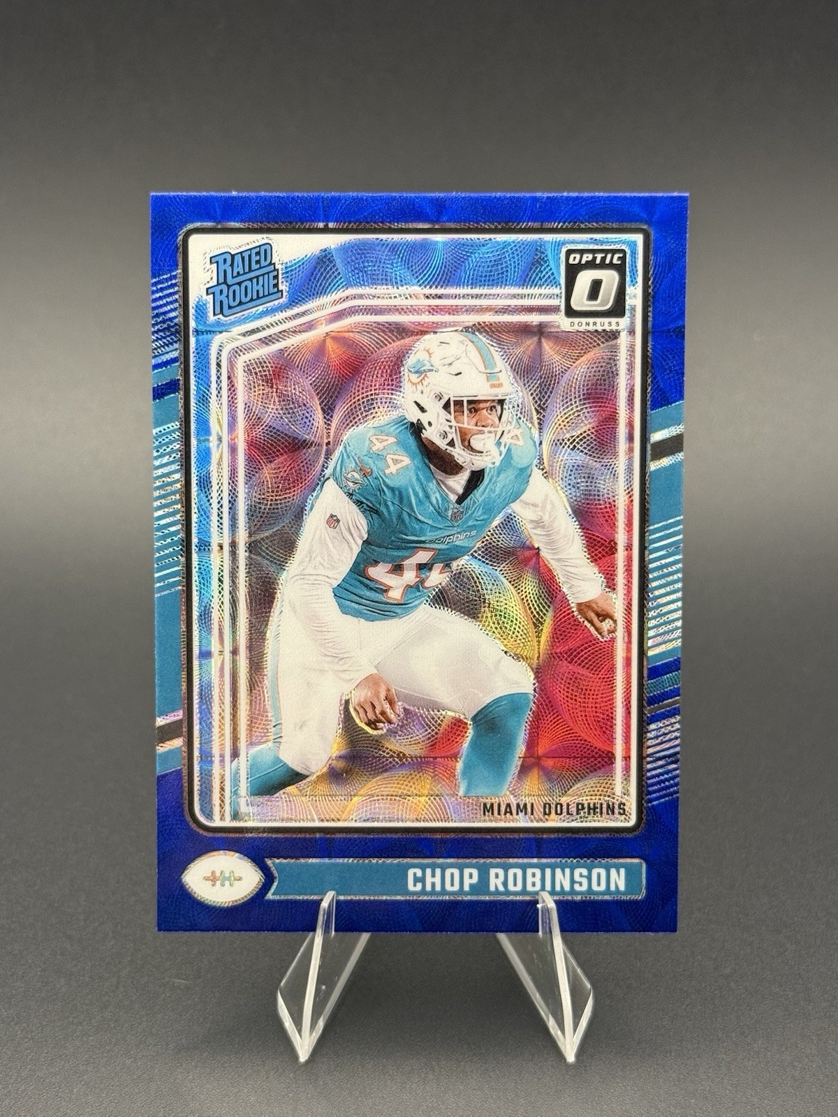 2024 Panini Donruss Optic - Rated Rookie Chop Robinson #219 Blue Scope Prizm RC