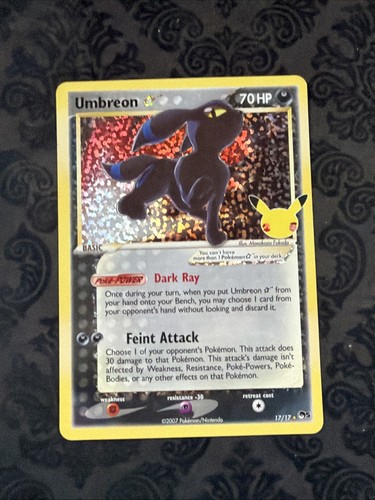 Umbreon Star Holofoil 17/17 CCol Celebrations: Classic Collection Pokemon EN