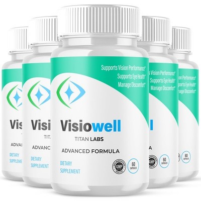 (5 Pack) Visiowell Vision Support Healthy Eye Function Visio Well 300 Capsules
