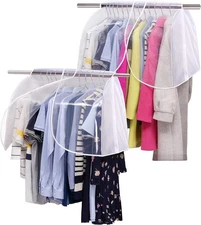 SLEEPING LAMB Hanging Closet Cover for Storage 22'', White 