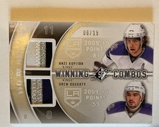 2011-12 SPX Winning Combos Kopitar Doughty Dual Patch 06/15 Kings