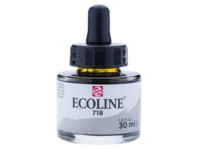 Watercolor Ecoline With Dropper Ml.30 Grey Hot Talens