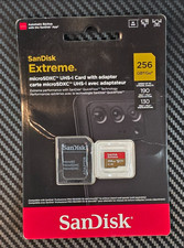 SanDisk 256GB Extreme microSDXC UHS-I Memory Card with Adapter Up to 190MB/s, C1