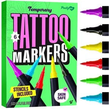 Temporary Tattoos Markers - Henna Body Tattoo Kit for Girls  Adults - Skin Pe...