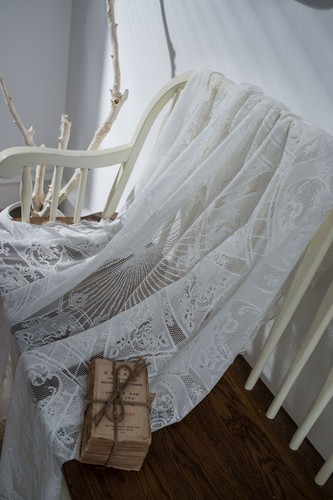 Table Cloth Lace Tablecloth Dinner Round Table Cover Wedding Vintage Home Decor - Picture 5 of 18